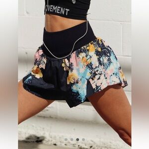 FP Movement Carpe Diem shorts in Hot Court Splatter Free People NWT
